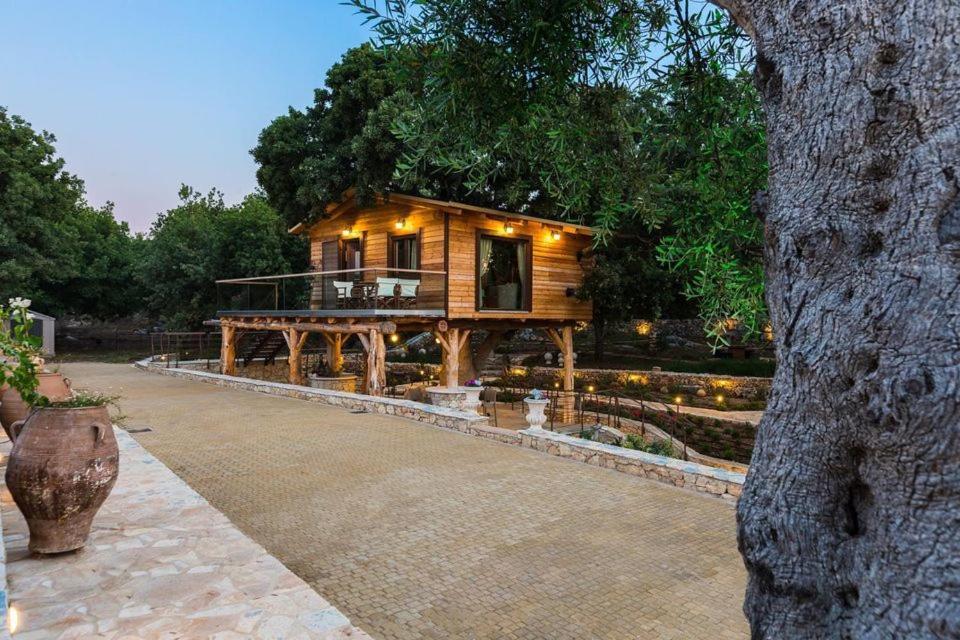 Stolidi Mou Treehouse Villa Atsipopoulo Exteriör bild