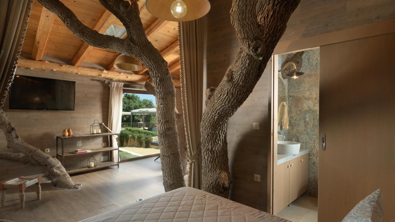 Stolidi Mou Treehouse Villa Atsipopoulo Exteriör bild